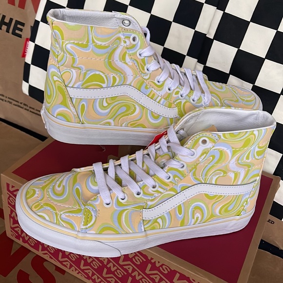 Vans Sk8-Hi Tapered Swirl Lime Cream WMNS sneakers - Picture 11 of 16
